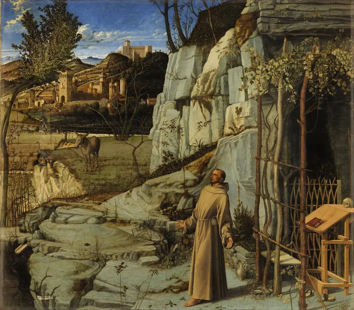 St Francis in Ecstasy Bellini Canvas Print wall art print | PrintPosters.in